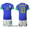 Brasil Neymar Jr 10 Borte VM 2022 - Barn Draktsett